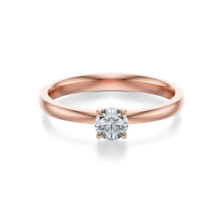 Pierścionek z diamentem różowe złoto AJPZ_073